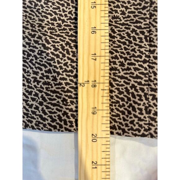 NWT LOFT Leopard Animal Print Silk Blend Pencil Skirt Women’s Size reptile brown - Picture 4 of 8